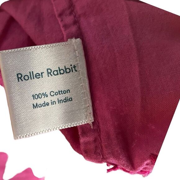 Roller Rabbit Dress Girls 12 Pink Embroidered Floral Faith Cap Sleeve - Picture 6 of 10